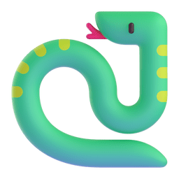 Snake as drawn by Microsoft Teams in 14.0