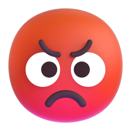 Enraged Face as drawn by Microsoft Teams in 14.0