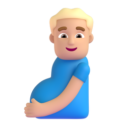 Pregnant Man: Medium-Light Skin Tone, the design in this release