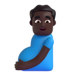 Pregnant Man: Dark Skin Tone, the design in this release