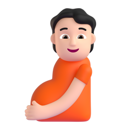 Pregnant Person: Light Skin Tone, the design in this release