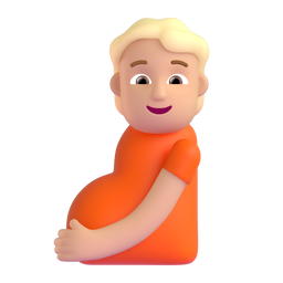 Pregnant Person: Medium-Light Skin Tone, the design in this release