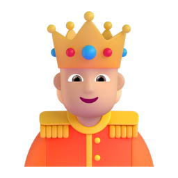 Person with Crown: Medium-Light Skin Tone, the design in this release