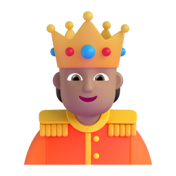 Person with Crown: Medium Skin Tone, the design in this release