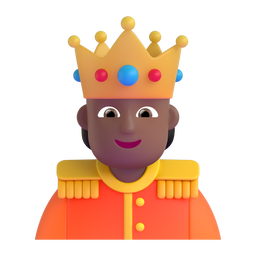 Person with Crown: Medium-Dark Skin Tone, the design in this release