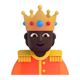 Person with Crown: Dark Skin Tone, the design in this release