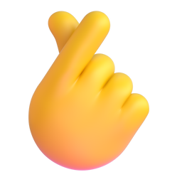 Hand with Index Finger and Thumb Crossed, the design in this release