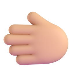 Leftwards Hand: Medium-Light Skin Tone, the design in this release
