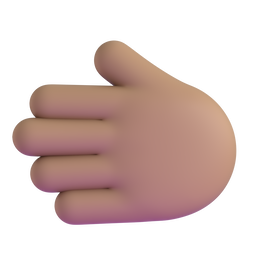 Leftwards Hand: Medium Skin Tone, the design in this release