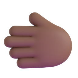 Leftwards Hand: Medium-Dark Skin Tone, the design in this release
