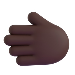Leftwards Hand: Dark Skin Tone, the design in this release