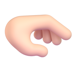 Palm Down Hand: Light Skin Tone, the design in this release