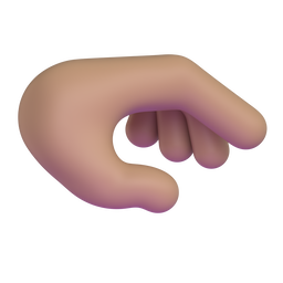Palm Down Hand: Medium Skin Tone, the design in this release