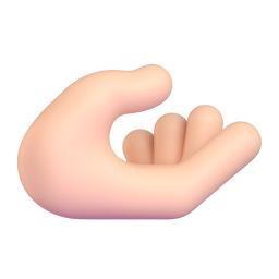 Palm up Hand: Light Skin Tone, the design in this release