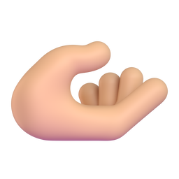 Palm up Hand: Medium-Light Skin Tone, the design in this release