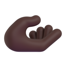 Palm up Hand: Dark Skin Tone, the design in this release
