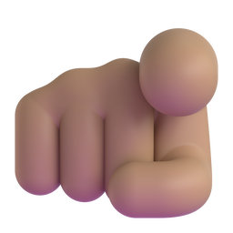 Index Pointing at the Viewer: Medium Skin Tone, the design in this release
