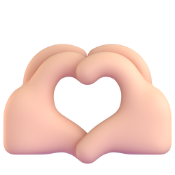 Heart Hands: Light Skin Tone, the design in this release