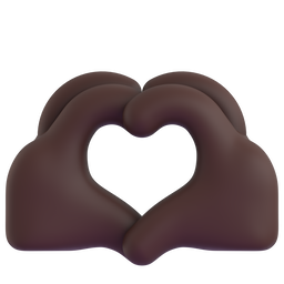Heart Hands: Dark Skin Tone, the design in this release