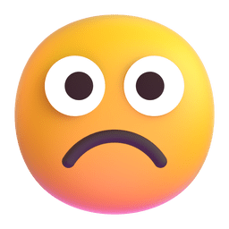Frowning Face as drawn by Microsoft Teams in 14.0