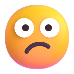 Confused Face as drawn by Microsoft Teams in 15.0