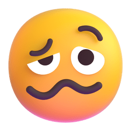 Woozy Face as drawn by Microsoft Teams in 15.0