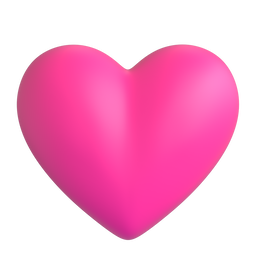 Pink Heart as drawn by Microsoft Teams in 15.0