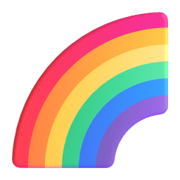 rainbow as rendered by Microsoft Teams