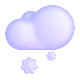 cloud with snow as rendered by Microsoft Teams