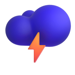 Cloud with Lightning as drawn by Microsoft Teams in 15.1