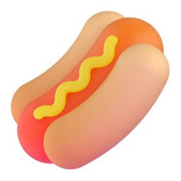 hot dog as rendered by Microsoft Teams