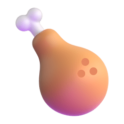 poultry leg as rendered by Microsoft Teams