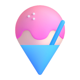 shaved ice as rendered by Microsoft Teams