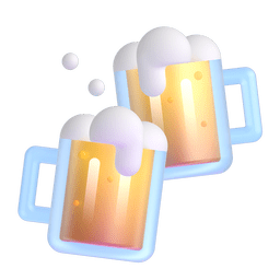 clinking beer mugs as rendered by Microsoft Teams