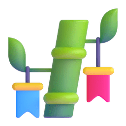 Tanabata-Baum as rendered by Microsoft Teams