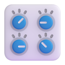 control knobs as rendered by Microsoft Teams