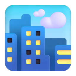 cityscape as rendered by Microsoft Teams