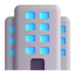 office building as rendered by Microsoft Teams