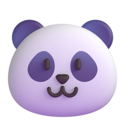 rosto de panda as rendered by Microsoft Teams