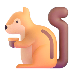 Streifenhörnchen as rendered by Microsoft Teams