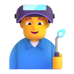 man factory worker as rendered by Microsoft Teams