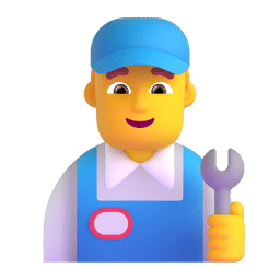 man mechanic as rendered by Microsoft Teams