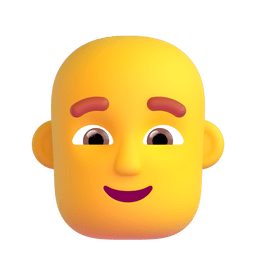 man: bald as rendered by Microsoft Teams