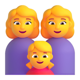 family: woman, woman, girl as rendered by Microsoft Teams