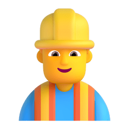 man construction worker as rendered by Microsoft Teams