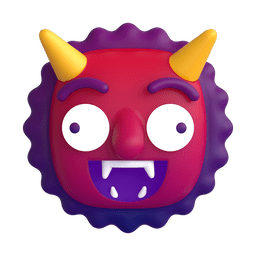 demonio japonés oni as rendered by Microsoft Teams