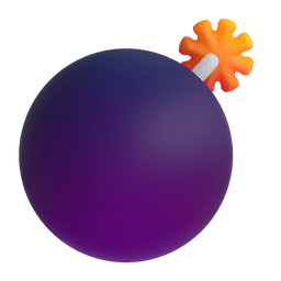 bomb as rendered by Microsoft Teams