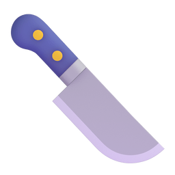 kitchen knife as rendered by Microsoft Teams