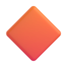 large orange diamond as rendered by Microsoft Teams