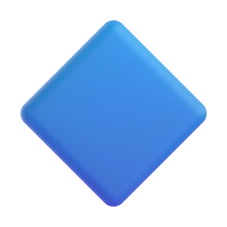 large blue diamond as rendered by Microsoft Teams